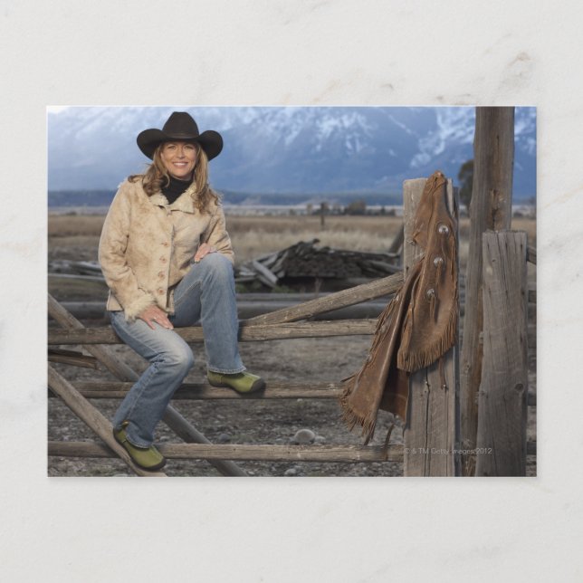 Cowgirl 3 vykort (Framsida)