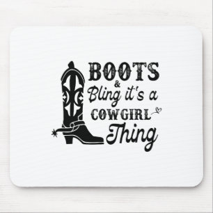Cowgirl& Boots Bling's A Cowgirl Sak Hors Musmatta