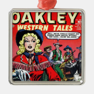 Cowgirl Annie Oakley Julgransprydnad Metall