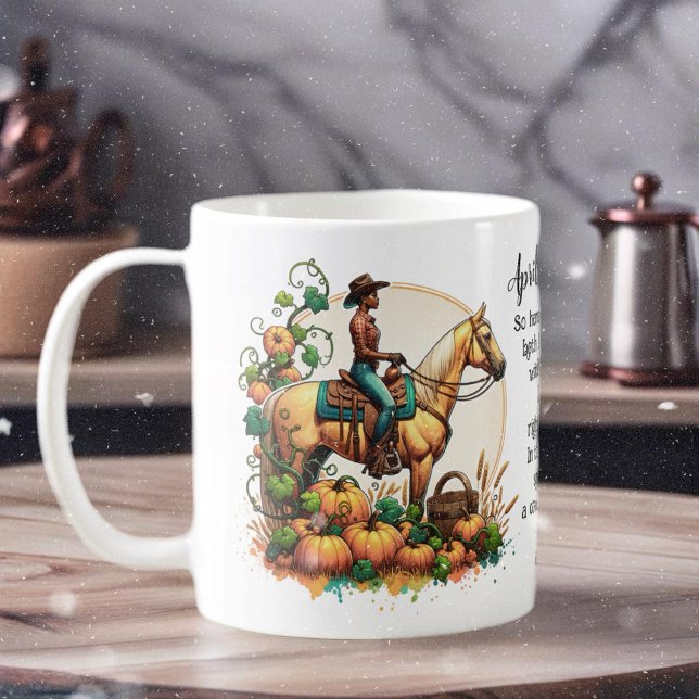 Cowgirl Autumn Kaffemugg (Enjoy this fun Autumn design!)