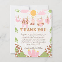 Cowgirl Baby Clothesline Westernt tackkort