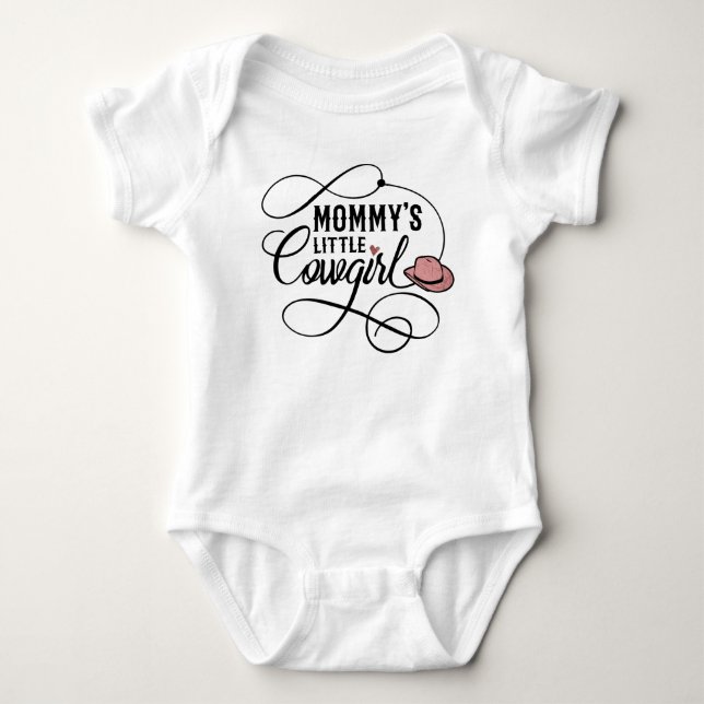 Cowgirl Baby och Småbarn Clothes Baby Bodykostym T Shirt (Framsida)