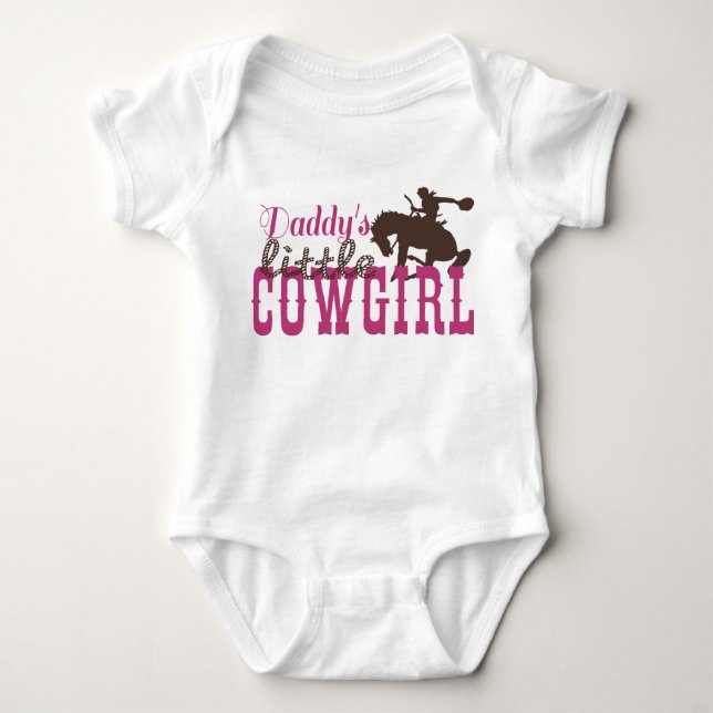 Cowgirl Baby och Småbarn Clothes T Shirt (Framsida)