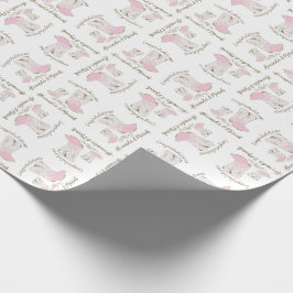 Cowgirl Baby Shower Land Western Rosa Girl Presentpapper