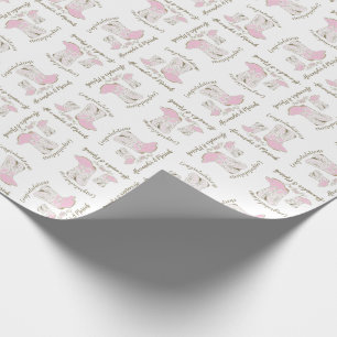 Cowgirl Baby Shower Land Western Rosa Girl Presentpapper