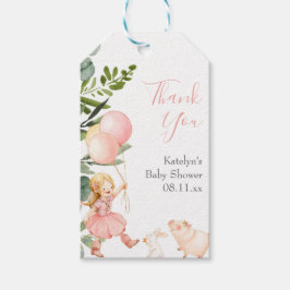 Cowgirl Baby Shower-Märkre, Tack Presentetikett