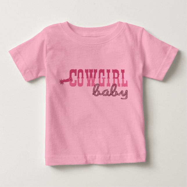 Cowgirl Baby T Shirt (Framsida)