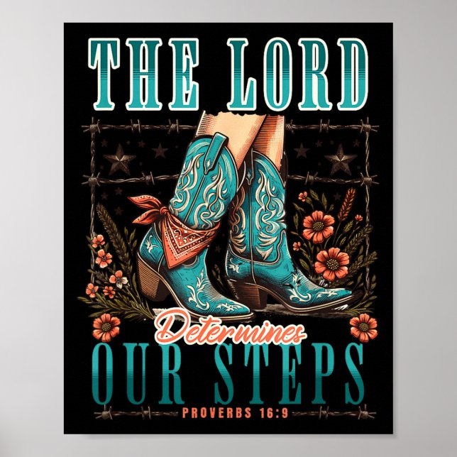 Cowgirl Bible Scripture Verse Western Jesus For Wo Poster (Framsidan)