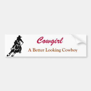Cowgirl Bildekal