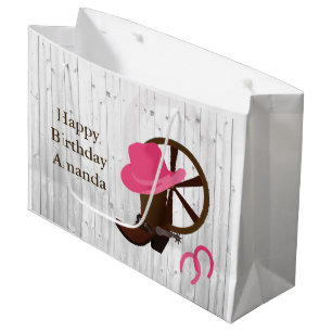 Cowgirl Boot Rustic Wood Design LGB