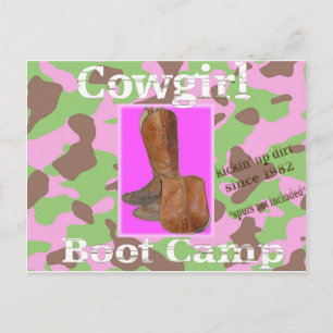 Cowgirl-bootcamp Vykort