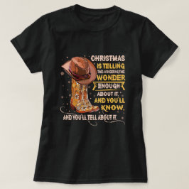 Cowgirl Boots & Hat-julen är Western. T Shirt