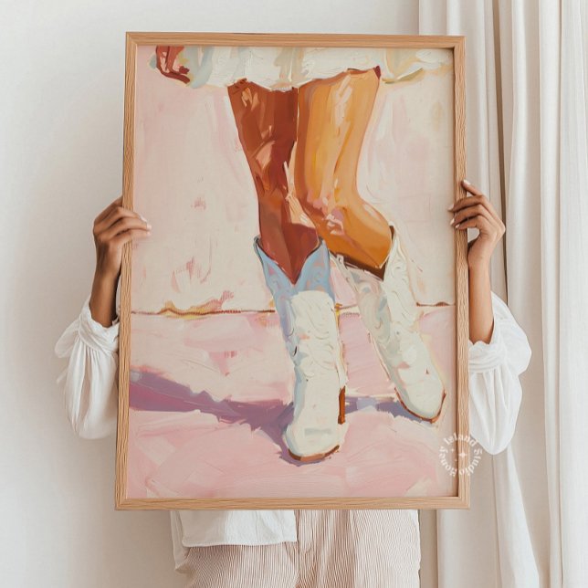 Cowgirl Boots Painting - Western Chic Wall Art Poster (Skapare uppladdad)