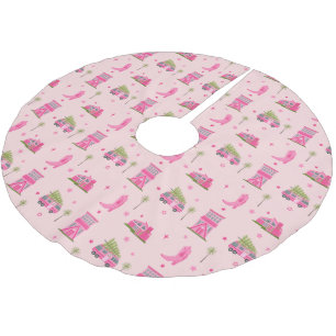 Cowgirl Boots Rosa jul Camper Modern Julgransmatta Borstad Polyester