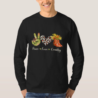 Cowgirl Boots Sunroll Leopard Land Westerna Vi T Shirt