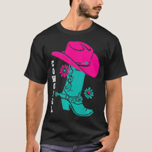 Cowgirl Boots Western Rodeo Cowgirl Cowboy T Shirt