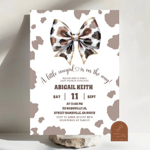 Cowgirl Bow Girl First Rodeo Baby Shower Inbjudningar