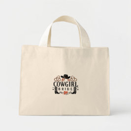 Cowgirl Bride Mini Tygkasse