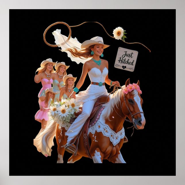 Cowgirl Bride – Summer Ride to Love” Poster (Framsidan)
