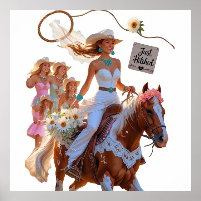“Cowgirl Brud – Sommarritt till kärlek” Poster (Framsidan)