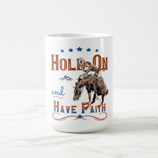 Cowgirl Christian T-Shirt, Bucking Horse Kaffemugg