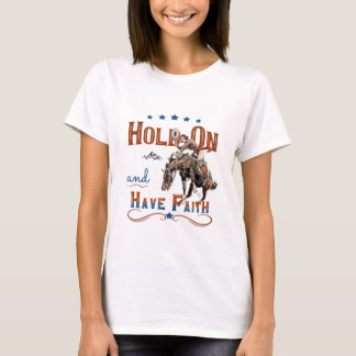 Cowgirl Christian T-Shirt, Bucking Horse T Shirt