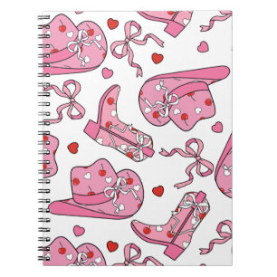 Cowgirl Coquette Rosa Anteckningsbok