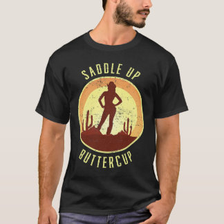 Cowgirl Country Musik Westernkläder Kvinna Saddle T Shirt