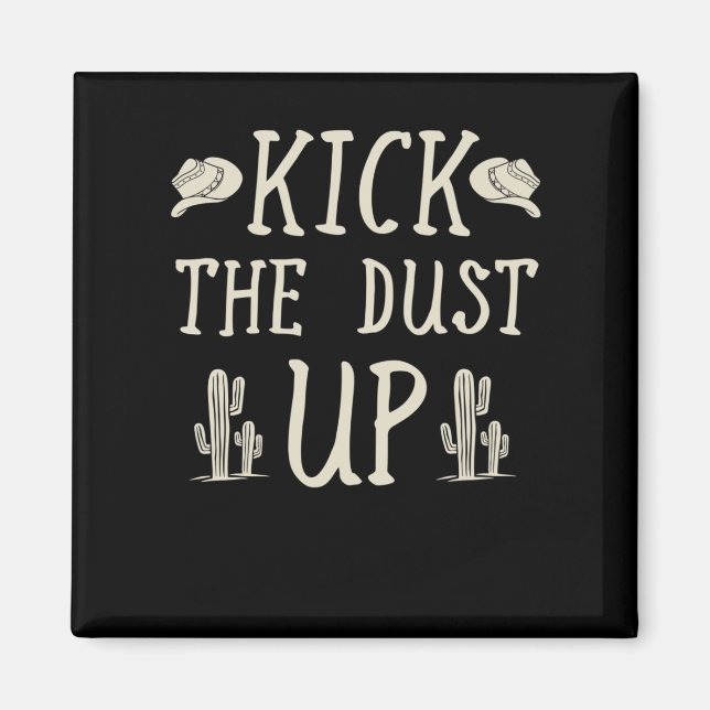 Cowgirl Cowboy Westernare Land Music Älskare Magnet (Framsidan)