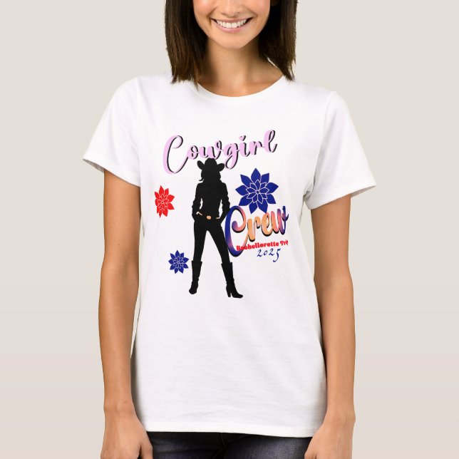 Cowgirl Crew Bachelorette Tee (Framsida)