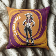 Cowgirl Dekorativ kudde