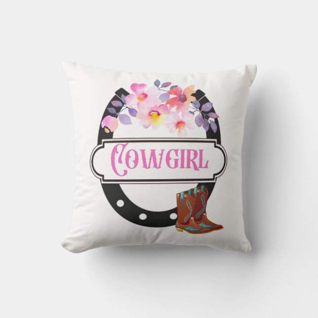 Cowgirl Dekorativ kudde  (Framsida)