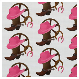 Cowgirl Design White Tyg