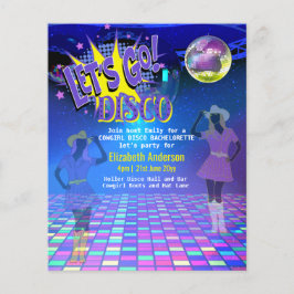 Cowgirl Disco Bachelorette Lets Go Last Ride Rodeo Flygblad