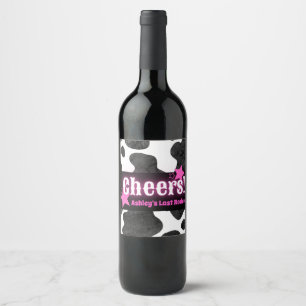 Cowgirl Disco Cheers Vinflaska Etikett