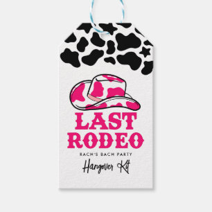 Cowgirl Disco Last Rodeo Bachelorette Hangover Kit Presentetikett