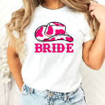 Cowgirl Disco Last Rodeo Bachelorette T-Shirt<br><div class="desc">En roligt cowgirl-design med shock rosa- och orange-detaljer</div>