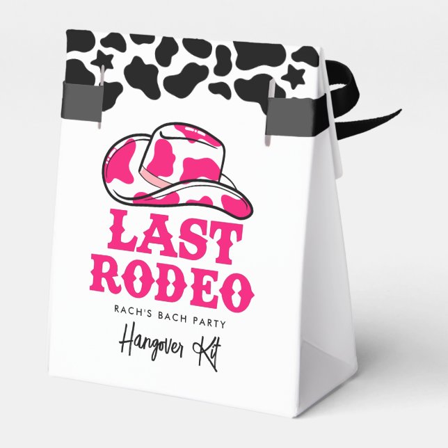 Cowgirl Disco Sista Rodeo Systerfest Hangover Kit Presentaskar (Baksidan Sidan)