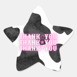 Cowgirl Disco Tack Star Sticker Stjärnformat Klistermärke