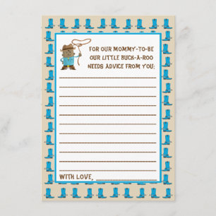 Cowgirl eller Cowboy Gender Reveal Adapter Inbjudningar