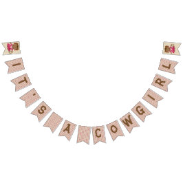 Cowgirl- eller Cowboygender avslöjer Vimplar