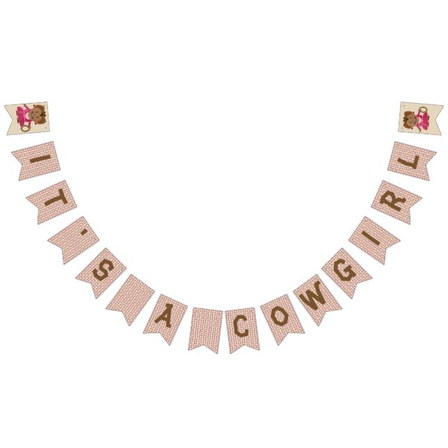 Cowgirl- eller Cowboygender avslöjer Vimplar (Alla)