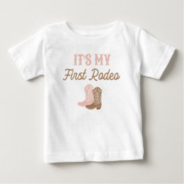Cowgirl First Rodeo Birthday T Shirt
