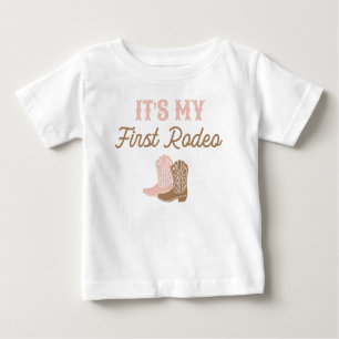 Cowgirl First Rodeo Birthday T Shirt