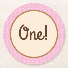 Cowgirl Födelsedagsfest Underlägg Papper Rund