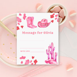 Cowgirl-födelsedagsmeddelande