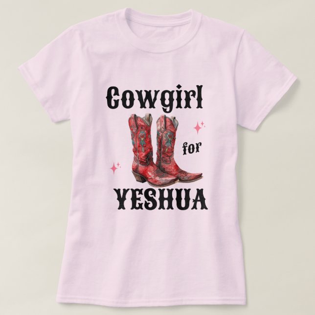 Cowgirl for Yeshua T-Shirt   (Design framsida)