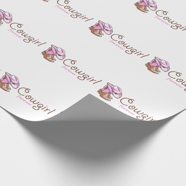 Cowgirl Forever Presentpapper (Hörn)