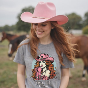 Cowgirl Glam Rosa Coquette Rodeo Diva T Shirt