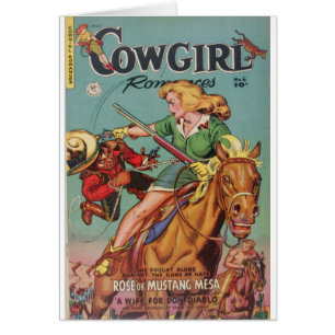 Cowgirl Hälsningskort